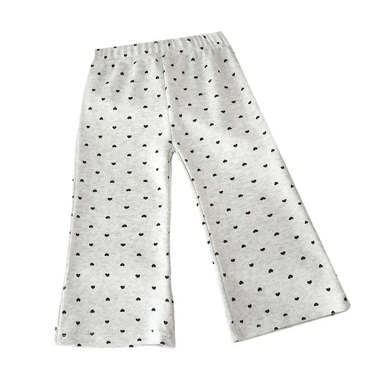 🖤 Girls Loose Fashion Bell Bottom Pants 2pc Set 🖤