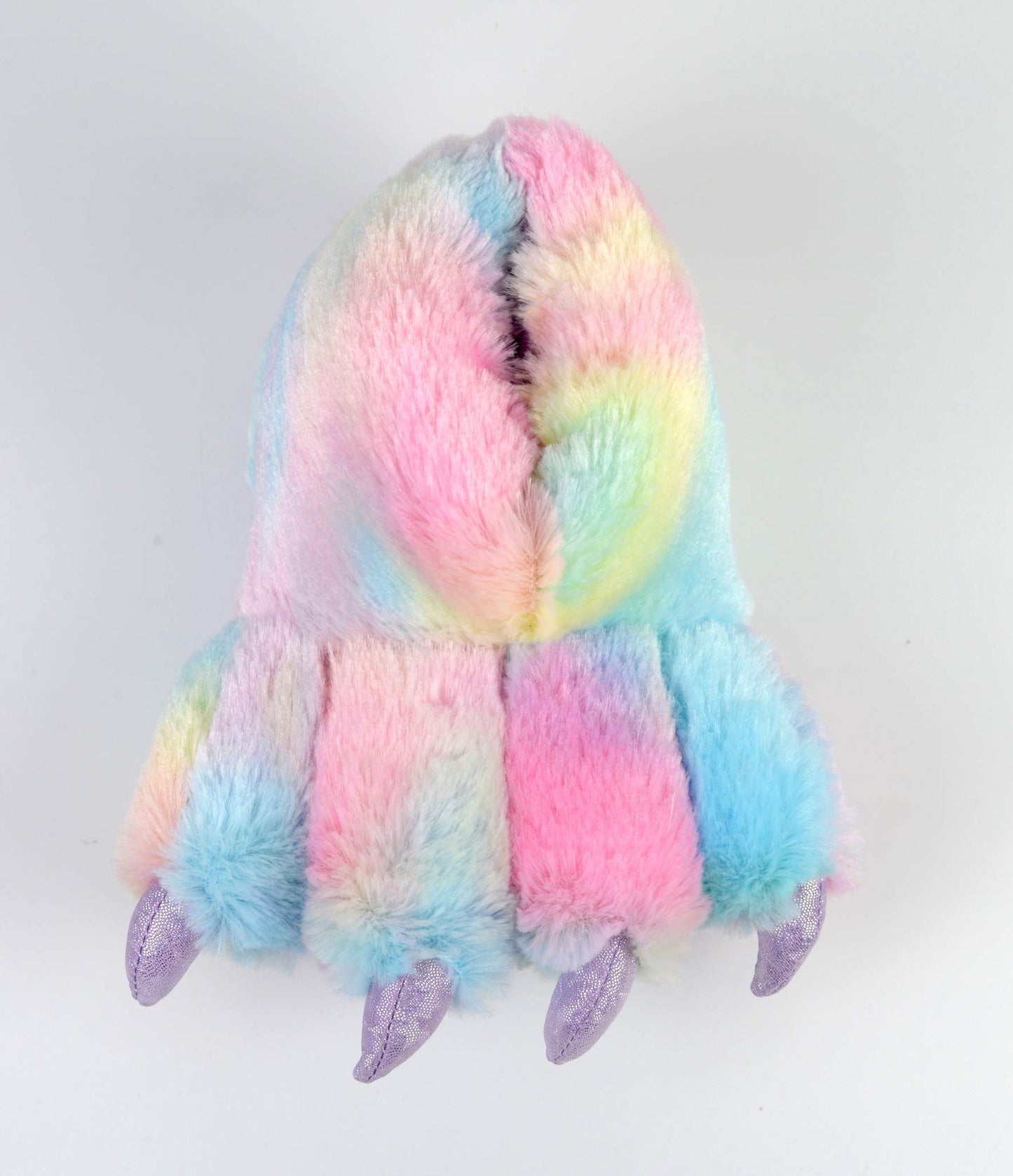 Kids 3D Rainbow Paw Slippers - Size 1/2
