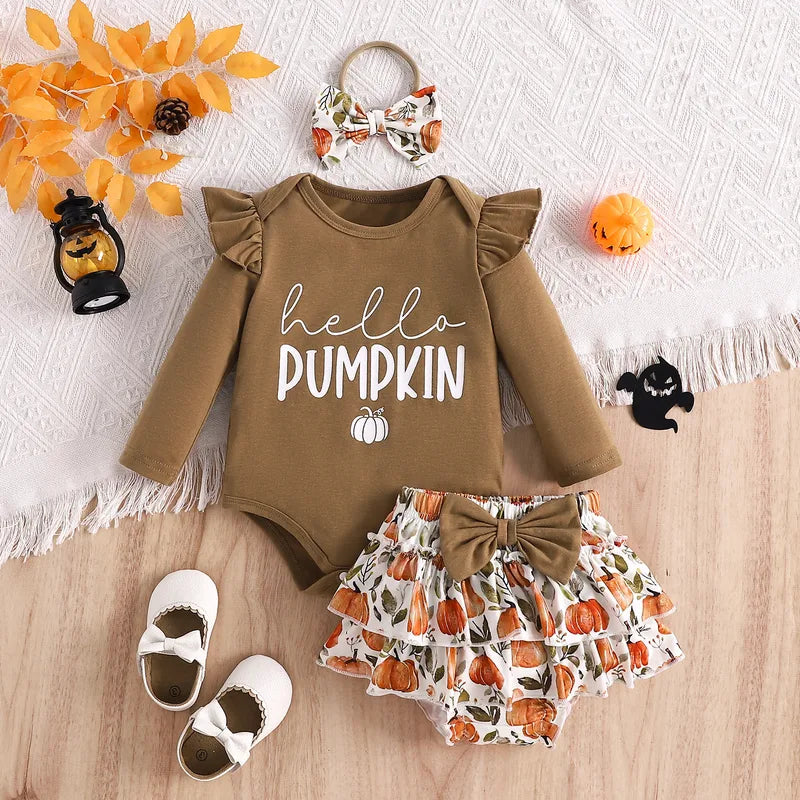 🎃 3pc “Hello Pumpkin” Halloween Set 🎃