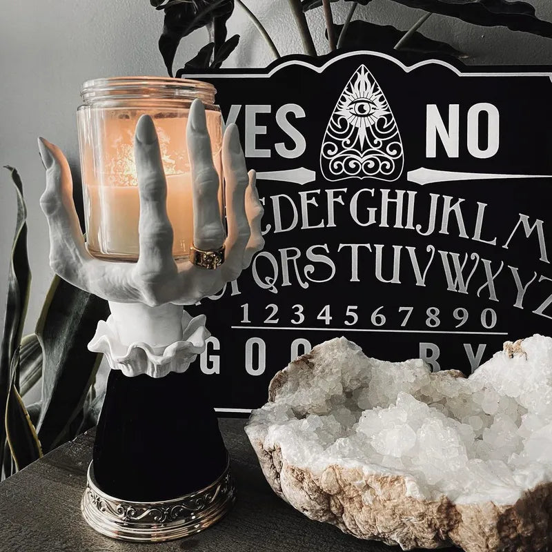 🖤🕯️ 1pc Halloween Spooky Palm Resin Ornament 🕯️🖤
