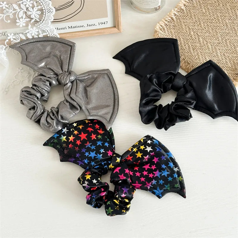 🦇 3pc Bat Wing Scrunchie & Hair Bobble Set 🦇
