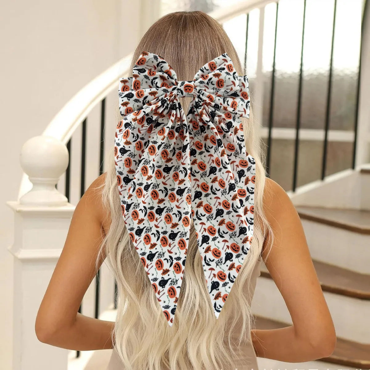 🎃 6pc Extra Large Halloween Bow Set 🕸