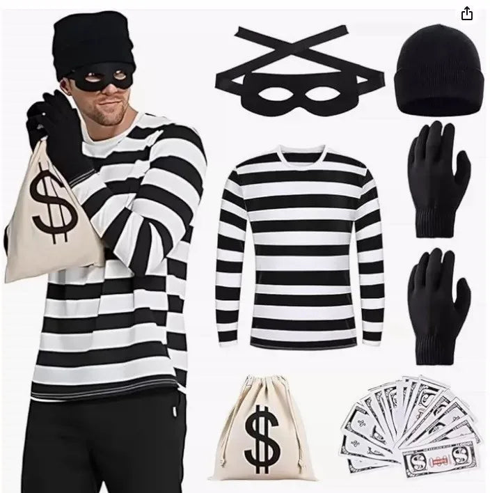 💰 6pc Thief Halloween Costume 💰