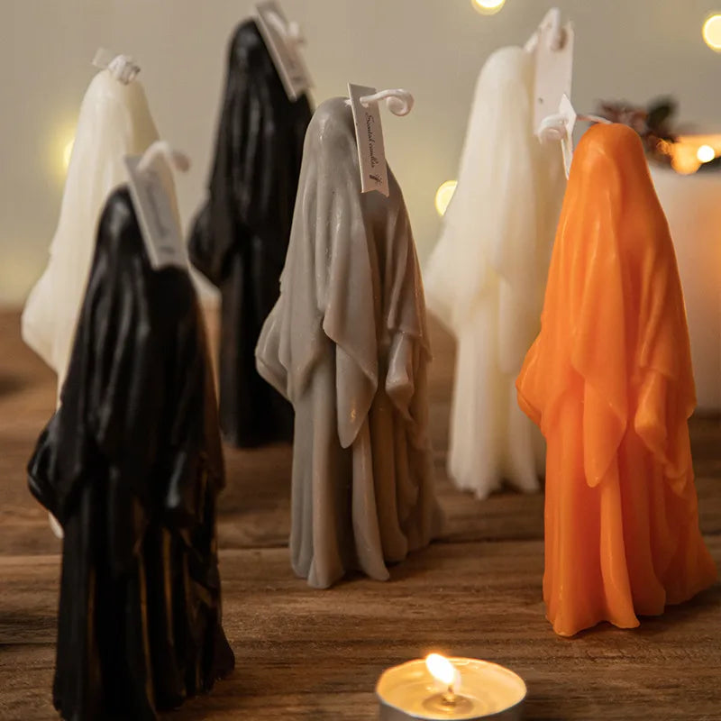 π―οΈ Halloween Simple Style Ghost Paraffin Candle π»