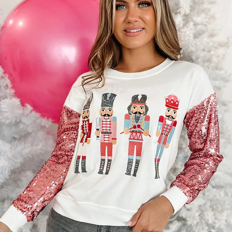 ✨ Pink Sparkly Nutcracker Christmas Jumper ✨