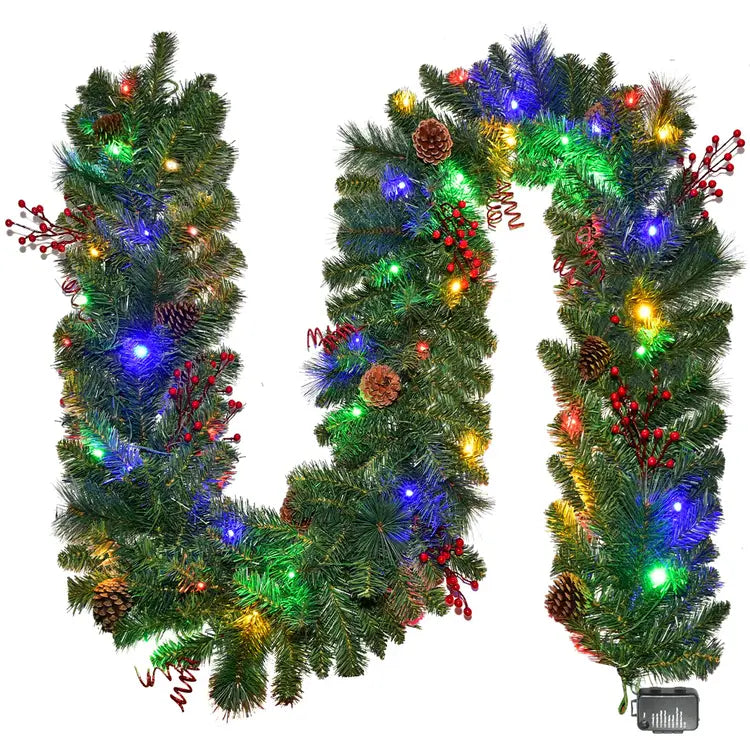 ✨🎄 9ft LED Snowy Garland 🎄✨
