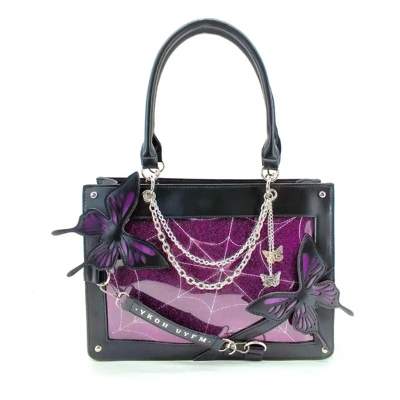 🦋🕷️ Gothic Butterfly Handbags 🕷️🦋