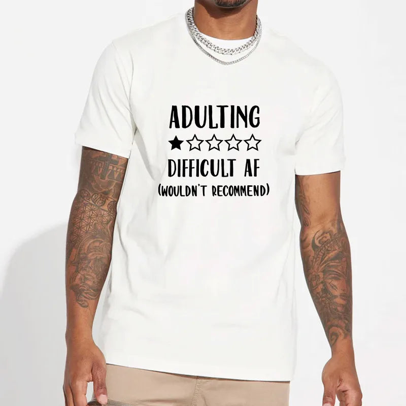 ⭐😅 Men’s “Adulting Difficult ASF” T-Shirt 😅⭐