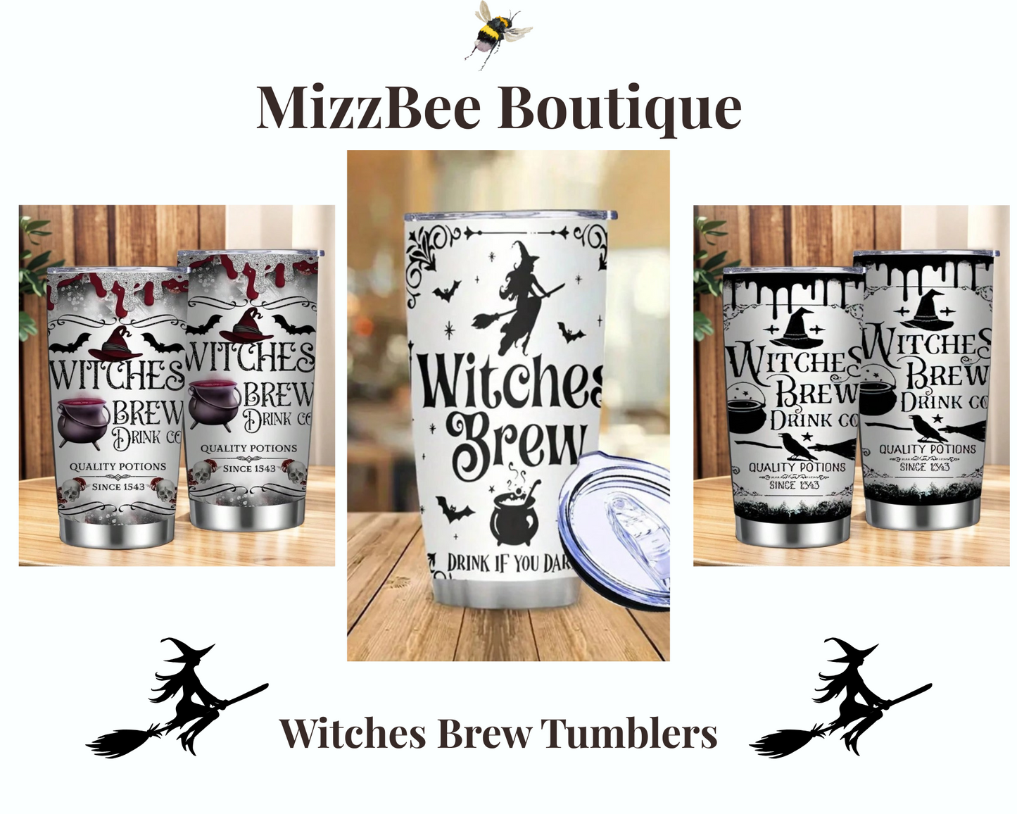 π€ Witch's Brew 20oz Stainless Steel Travel Cup π€