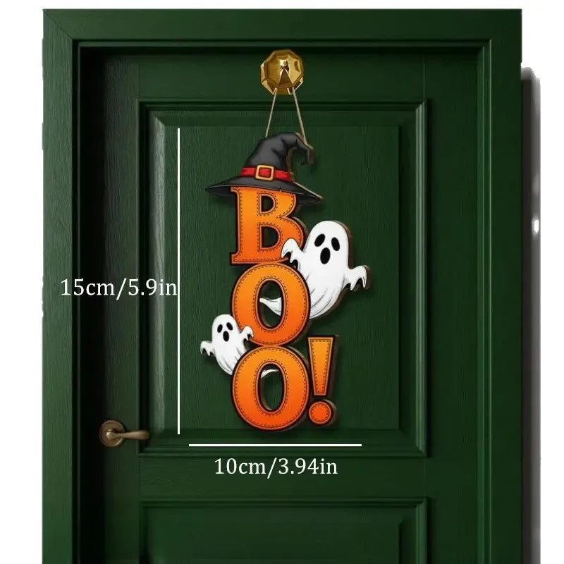 👻 “BOO” Halloween Wooden Hanging Ornament 👻