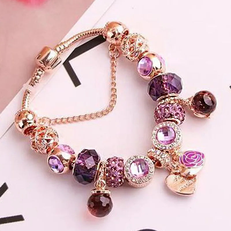 💜🌹 Twilight Rose Fairy Bracelet 🌹💜