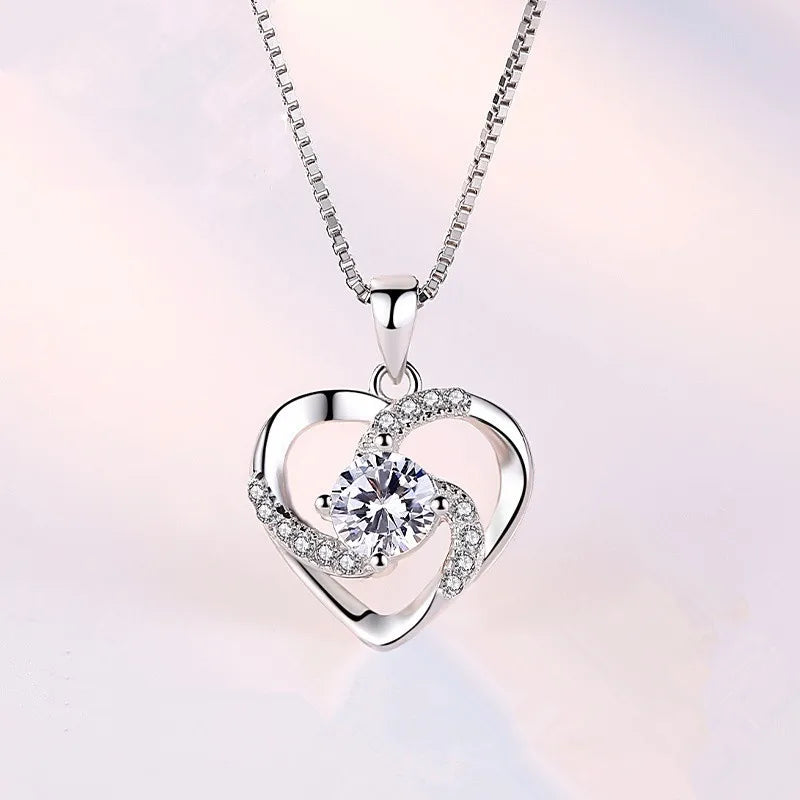 π Sterling Silver 925 Heart Necklaces/Pendants π