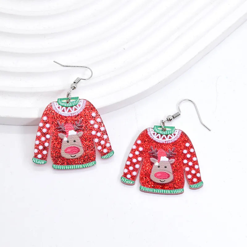 🎄🎅 4pc Christmas Jumper Acrylic Drop Earring Set 🎅🎄