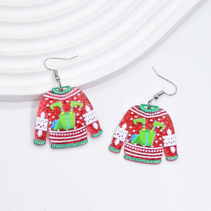 🎄🎅 4pc Christmas Jumper Acrylic Drop Earring Set 🎅🎄