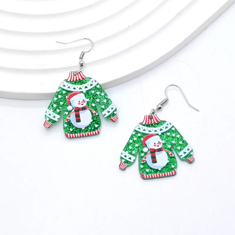 🎄🎅 4pc Christmas Jumper Acrylic Drop Earring Set 🎅🎄