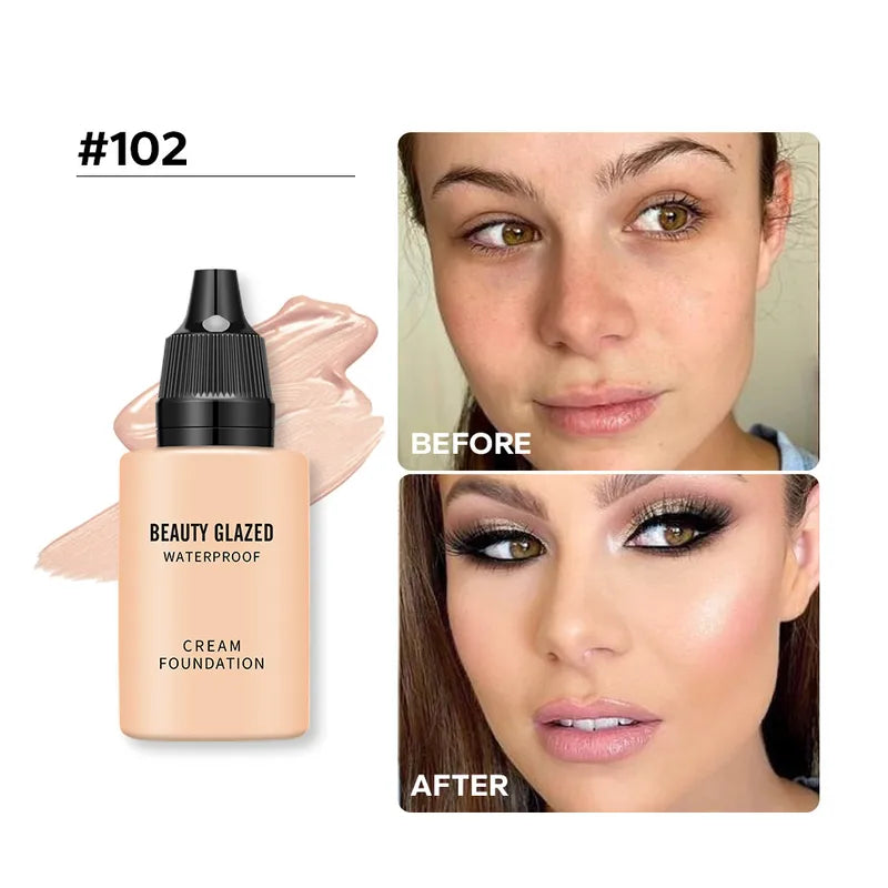 9-Colour Shades Solid Colour Foundation Cream
