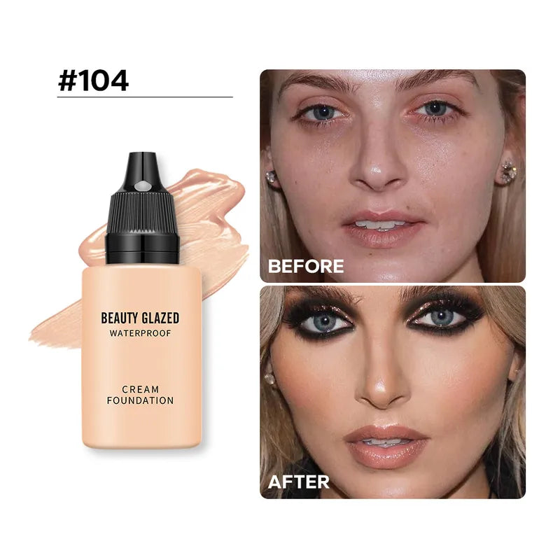 9-Colour Shades Solid Colour Foundation Cream