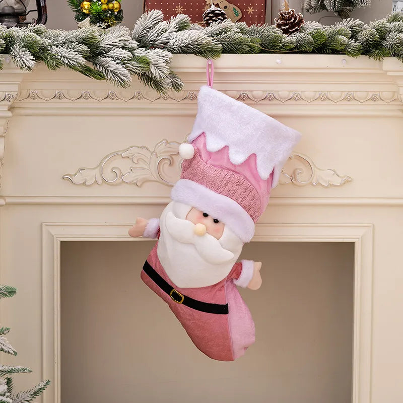 π Christmas Stockings β Pink Snowman or Santa Claus π