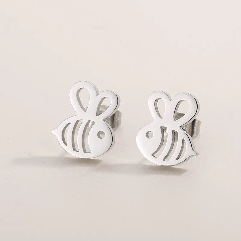 🐝 18K Gold Plated/Stainless Steel Bee Ear Studs 🐝