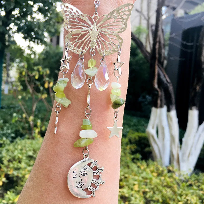 🦋 Xiuyan Jade Butterfly Sun Catcher 🦋