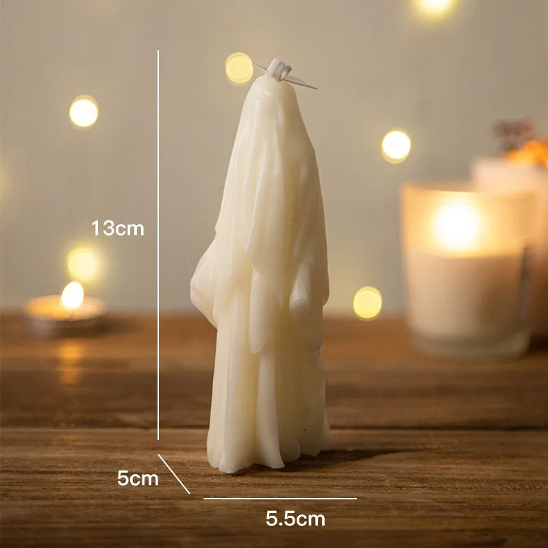 π―οΈ Halloween Simple Style Ghost Paraffin Candle π»