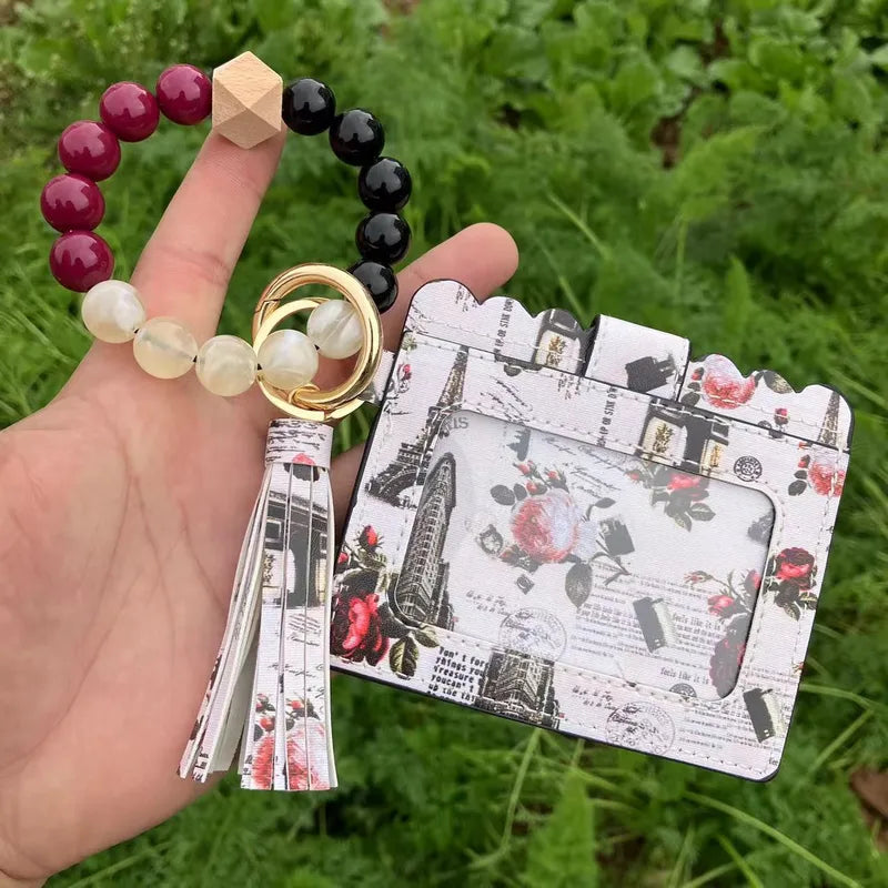 Acrylic Pleather Alloy Flip Cover Card Holders – Eiffel Tower