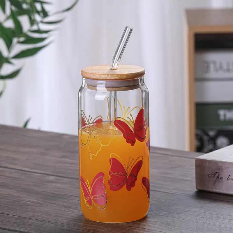 🥤 500ml Glass Tumblers – 6 Designs! 🥤