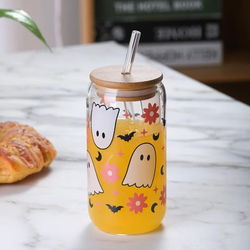 🥤 500ml Glass Tumblers – 6 Designs! 🥤