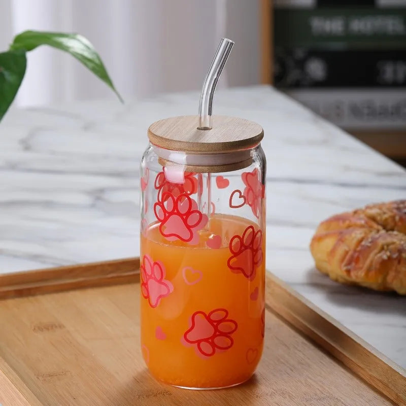 🥤 500ml Glass Tumblers – 6 Designs! 🥤