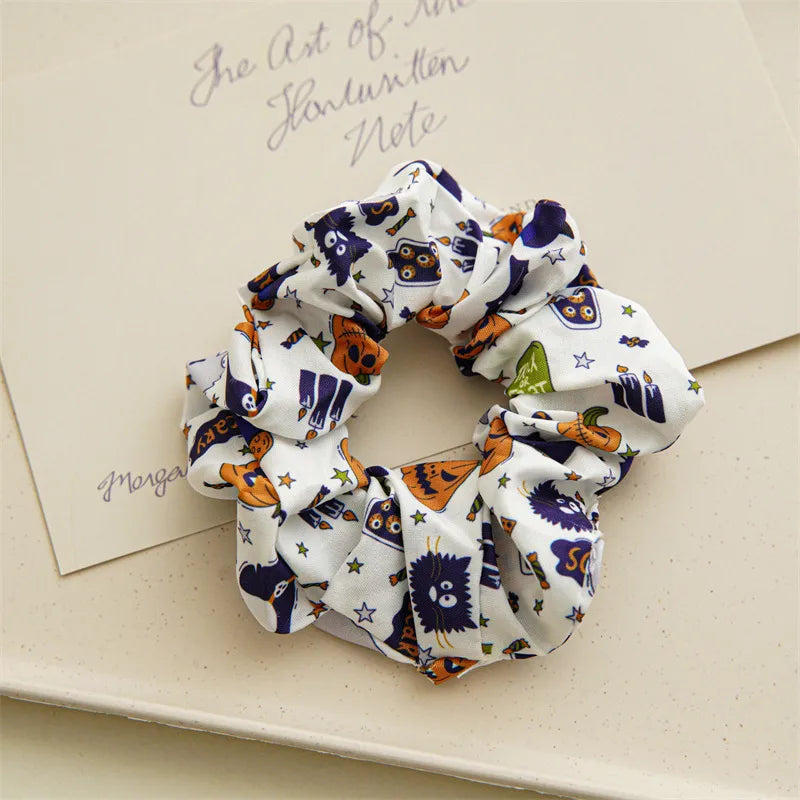 π 4pc Halloween Scrunchie & Hair Bobble Set π»