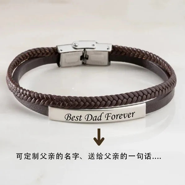 đ¤ âBest Dad Foreverâ Bangle đ¤