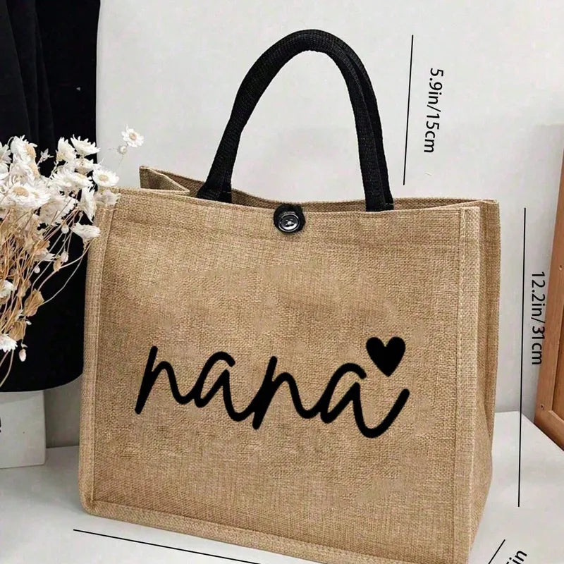 👜 “Nana” Square Linen Bag & Purse Set 👜