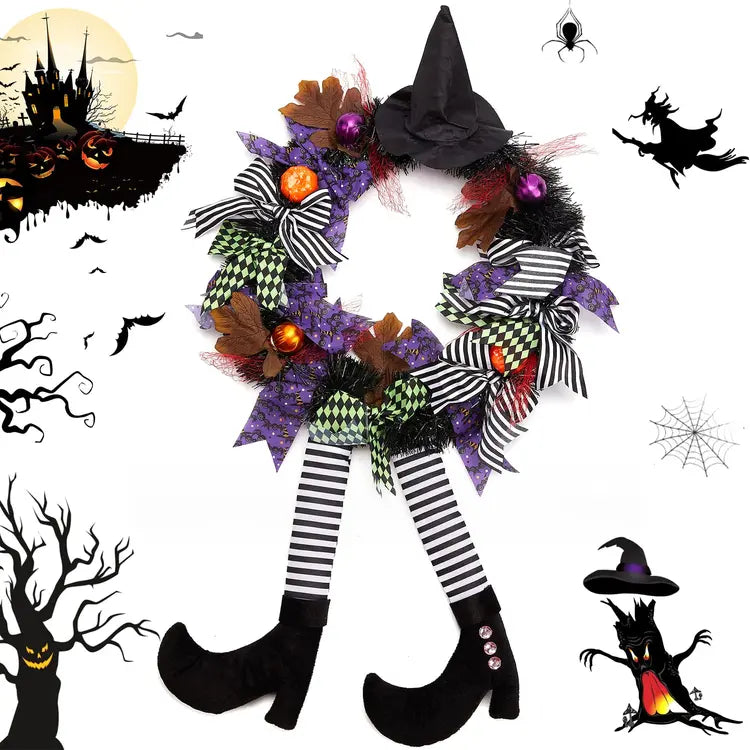 ๐งโ๏ธ๐ Halloween Witch Wreath Sign ๐๐งโ๏ธ