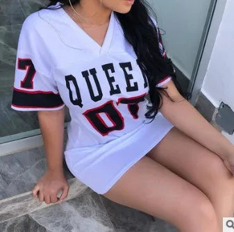 π Queen Oversized T-Shirt Dress π