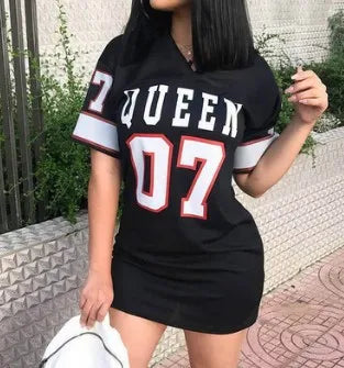 π Queen Oversized T-Shirt Dress π