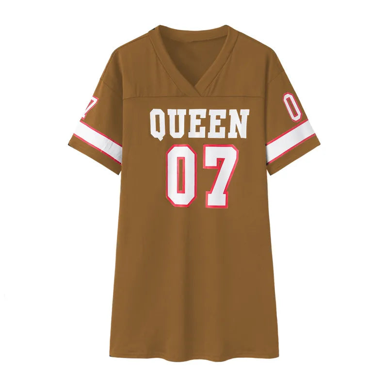 π Queen Oversized T-Shirt Dress π