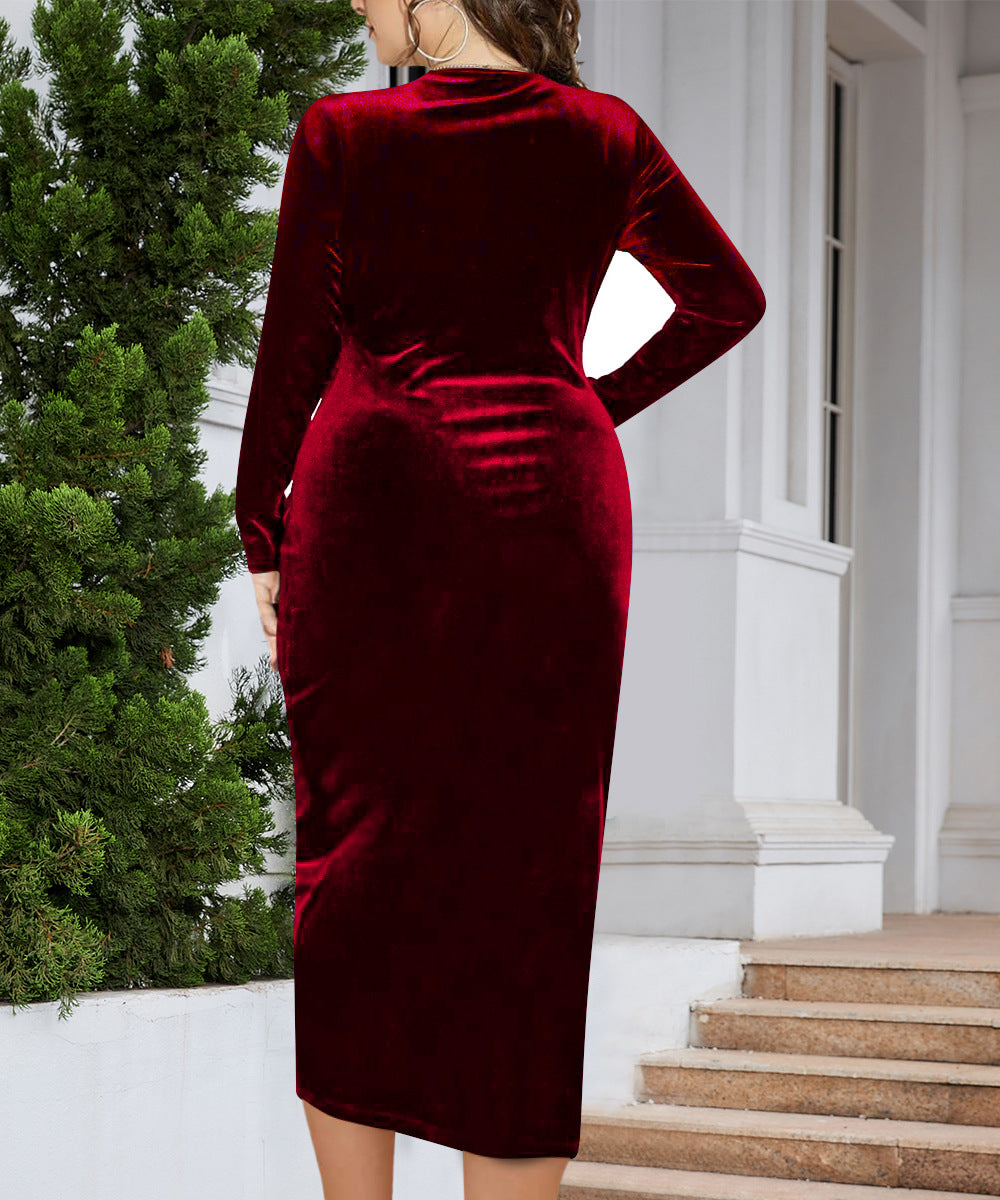 Velvet Midi Cocktail Dresses