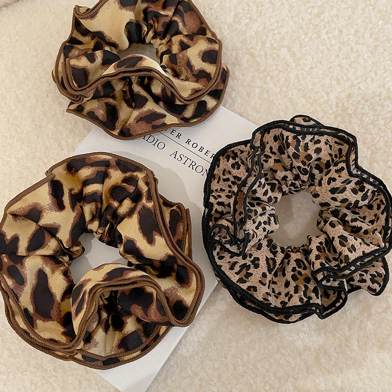 π 4pc Leopard Print Scrunchie Set π