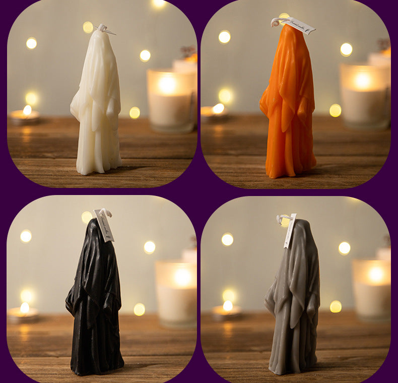 π―οΈ Halloween Simple Style Ghost Paraffin Candle π»