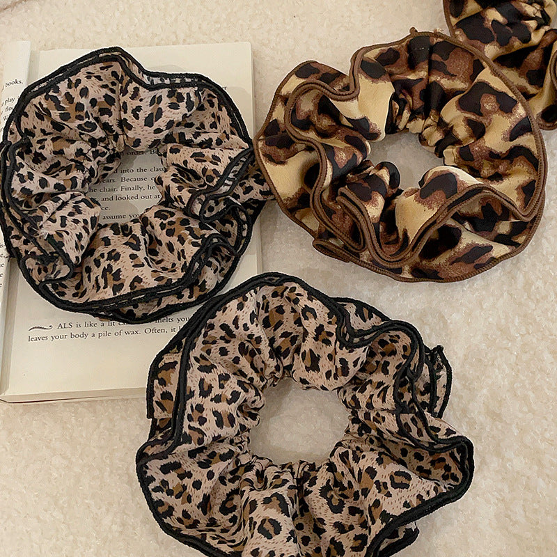 π 4pc Leopard Print Scrunchie Set π