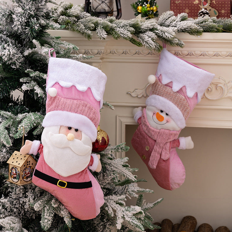 π Christmas Stockings β Pink Snowman or Santa Claus π
