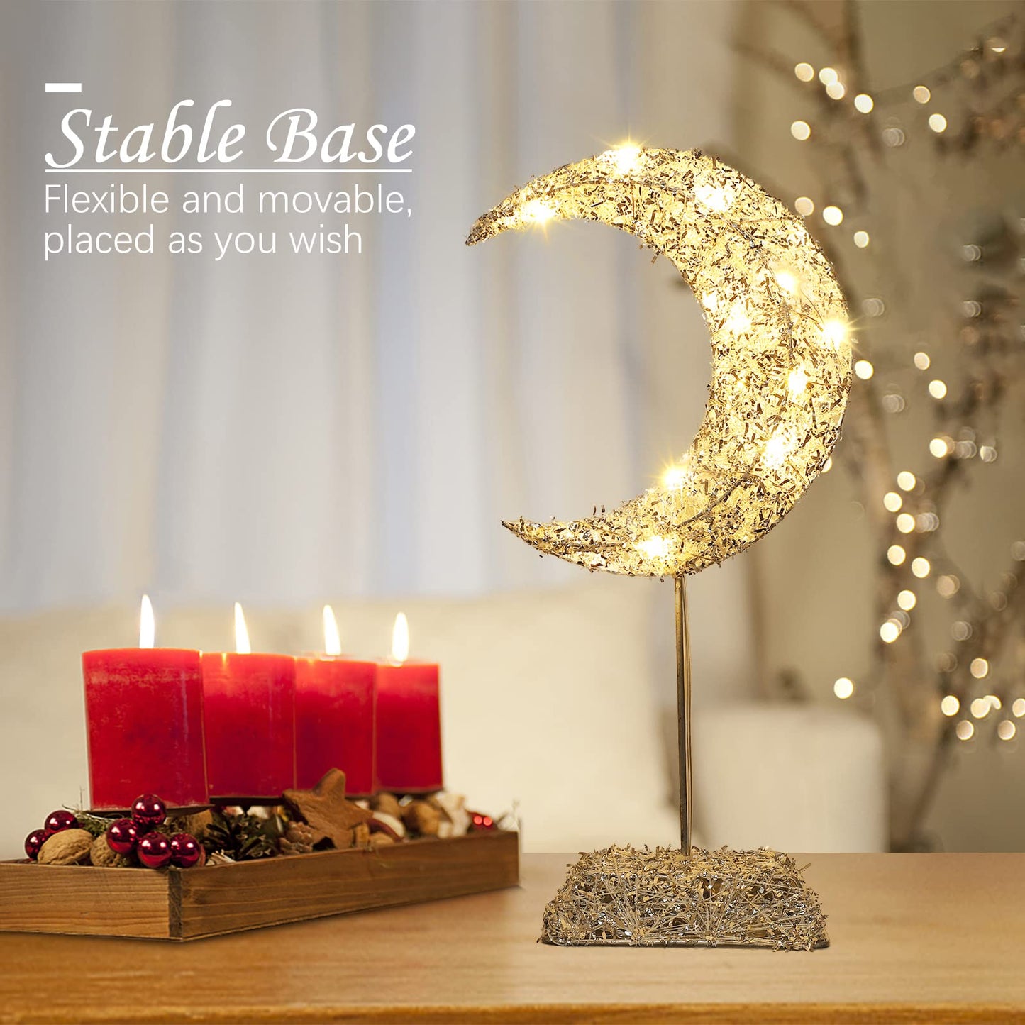 🌙✨ Moon Shape Decorative Table Lamp ✨🌙