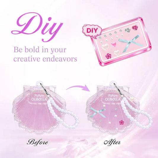🐚 DIY Decorate Your Own Shell Highlighters 🐚