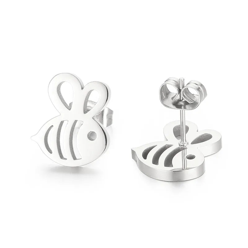 🐝 18K Gold Plated/Stainless Steel Bee Ear Studs 🐝