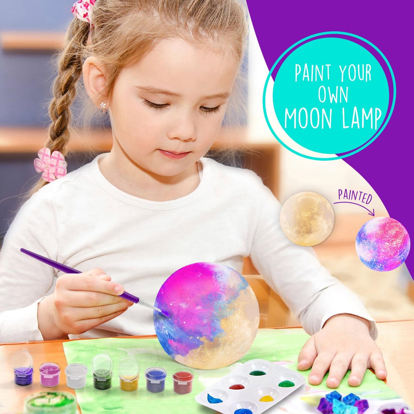 🦄🌙 Unicorn Terrarium Kit with Light-Up Moon Lamp 🌙🦄