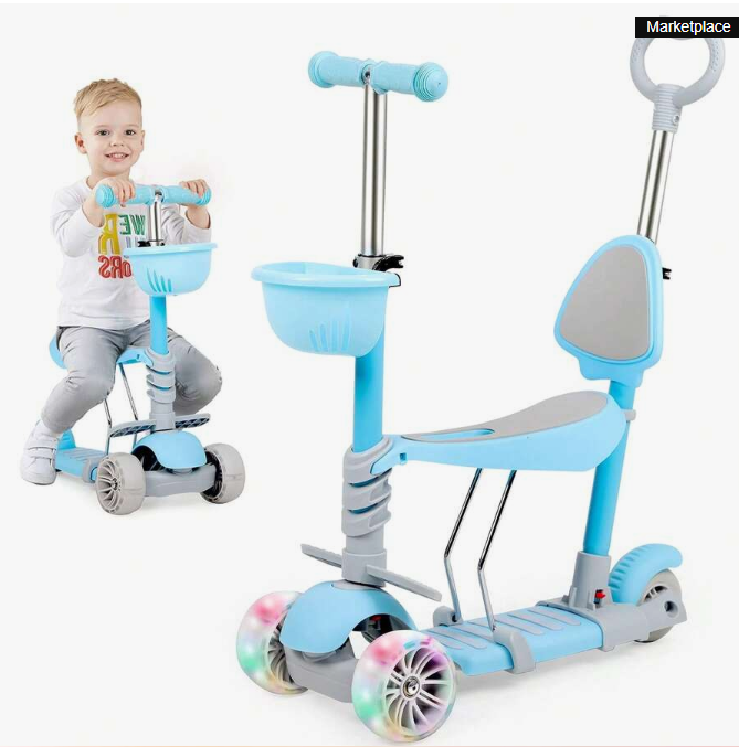 π΄ 3-Wheel Kids Kick Scooters 5-in-1 Design π΄