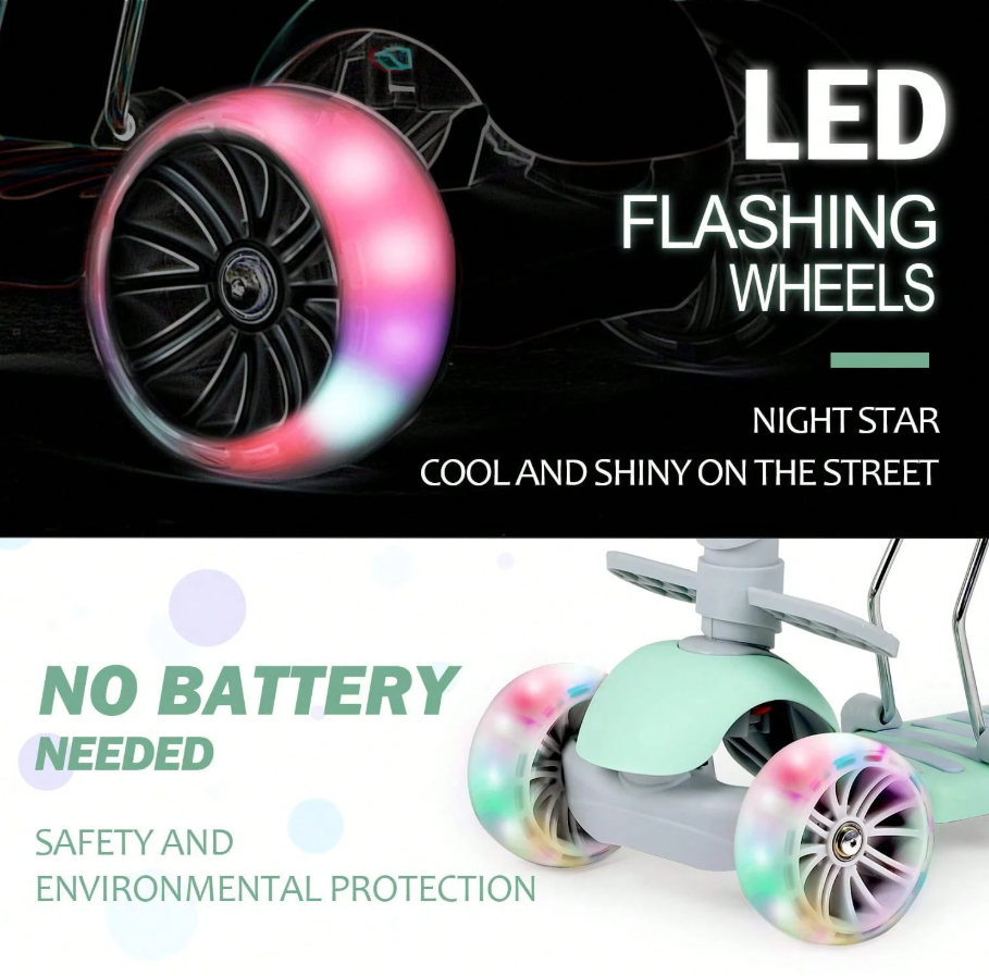 π΄ 3-Wheel Kids Kick Scooters 5-in-1 Design π΄