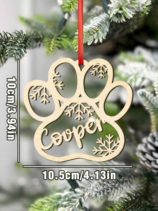 ๐๐พ Personalised Pet Name Christmas Decoration ๐พ๐
