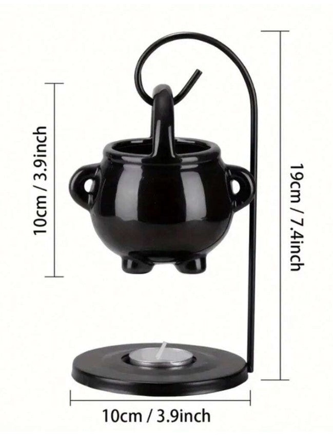 🖤⚪ Black or White Hanging Cauldron Burner ⚪🖤