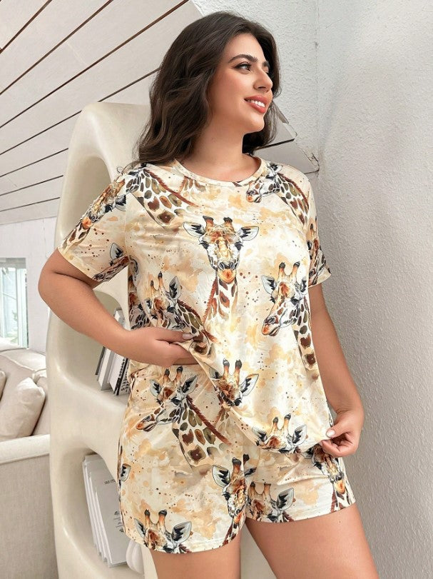 π¦π€ Giraffe PJ Shorts Set π€π¦